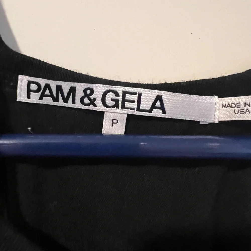 Pam and Gela Long Spandex Dress- Black- Ruched On One Side. - Picture 8 of 11